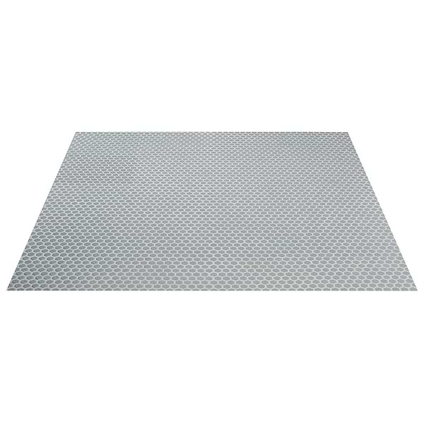 Simple 2.0 Rimmed Mist Gray 1" Hexagon Polished Porcelain Mosaic