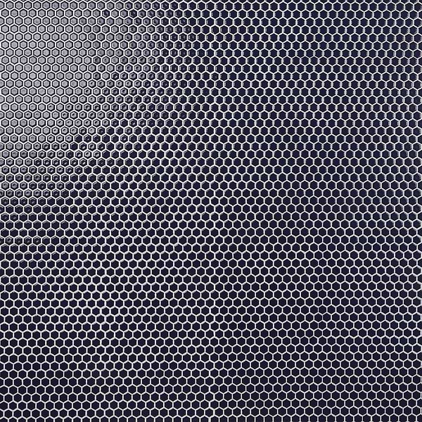 Simple 2.0 Rimmed Cobalt Blue 1" Hexagon Polished Porcelain Mosaic