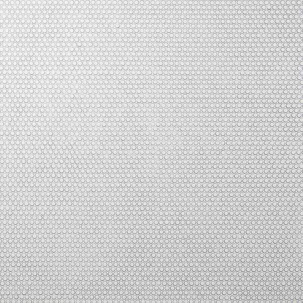 Simple 2.0 Rimmed Vintage White Penny Rounds Rimmed Porcelain Mosaic