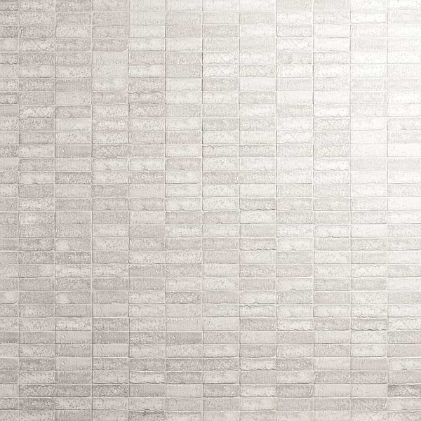 Metroville Chalk White 1.5x4 Stacked Matte Porcelain Mosaic