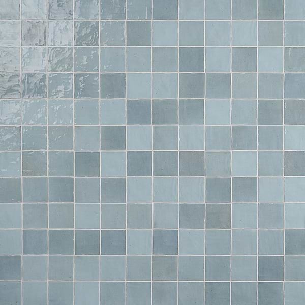 Serena Sky Blue 4x4 Glossy Ceramic Tile