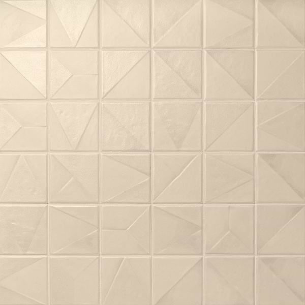 Stacy Garcia Artigo Deco Taupe 5x5 Textured Matte Ceramic Tile