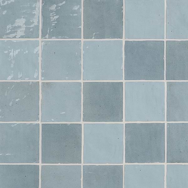 Serena Sky Blue 4x4 Glossy Ceramic Tile