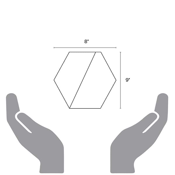 Aries Azul 8" Hex Matte Porcelain