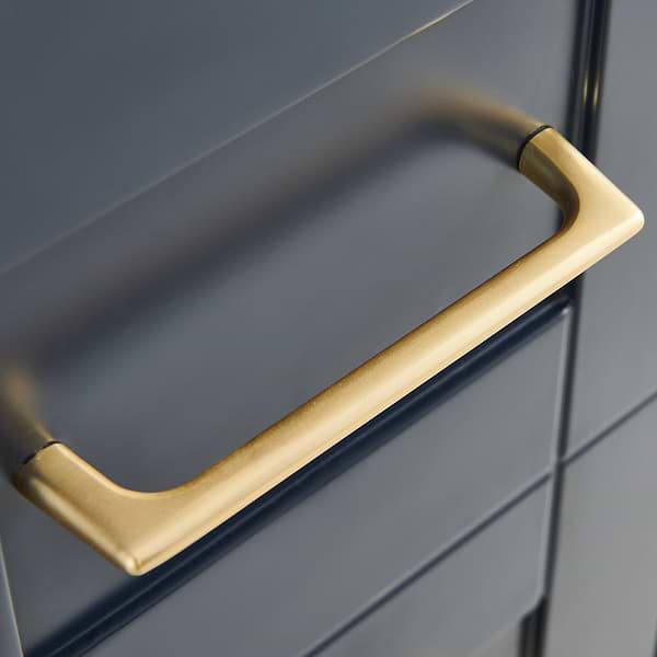 KIT - Close Out - Sheraton 36" Navy Vanity with Pure White Quartz Top and Ceramic Basin