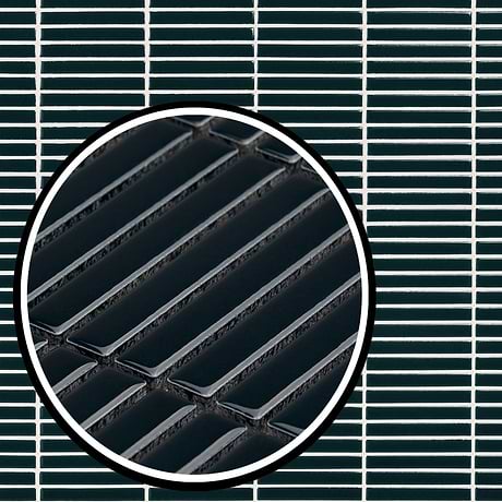 Motek Emerald Green 1x4" Tri-Stacked Glossy Porcelain Mosaic Tile