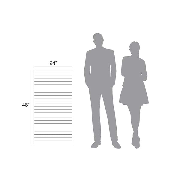 Elan Ribbon Black 24x48 Wood Look Fluted Matte Porcelain Tile