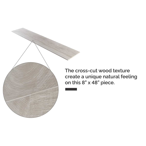Elan Gray 8x48 Wood Look Matte Porcelain Tile
