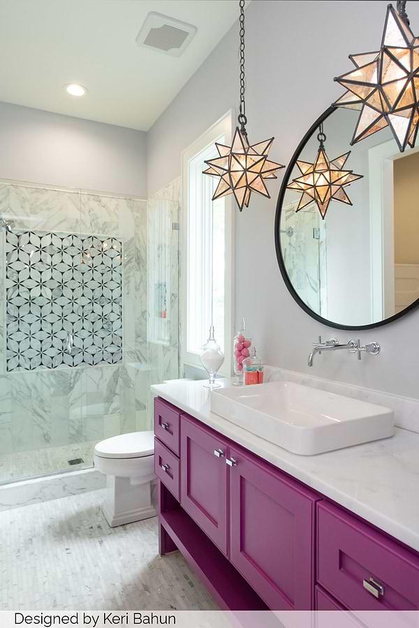 Evangeline Nero Marquina And Calacatta Marble Tile