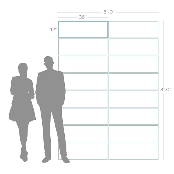 Angela Harris Walsh Dernia Snow 12x36 Matte  Ceramic