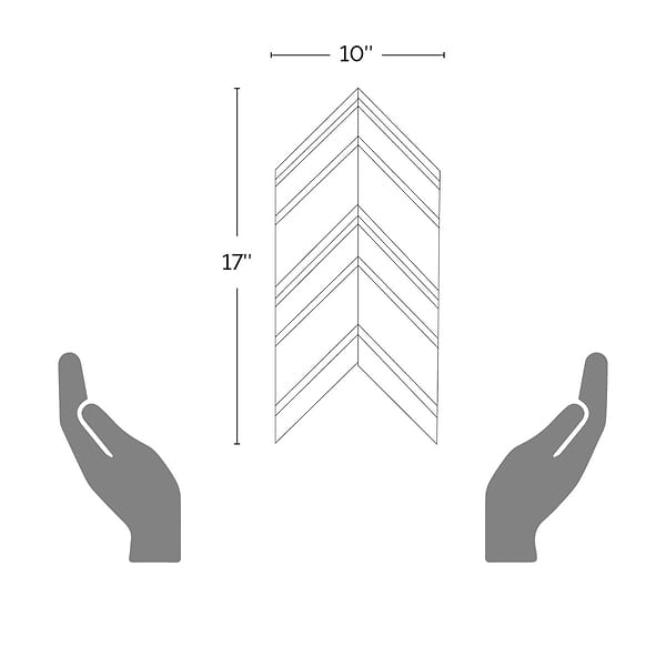 Close Out - Art Lava Chevron Susa - Lava Stone & Asian Statuary