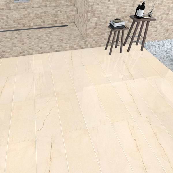 Marmi D'Italia Crema Avorio 12x24 Polished Porcelain Tile