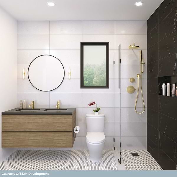 Marmi D'Italia Port Laurent 12x24 Matte; in Black + White Veining Porcelain; for Backsplash, Bathroom Floor, Bathroom Wall, Commercial Floor, Floor Tile, Kitchen Floor, Kitchen Wall, Outdoor Floor, Outdoor Wall, Pool Tile, Shower Floor, Shower Wall, Wall Tile; in Style Ideas Classic, Contemporary, Craftsman, Modern, Transitional