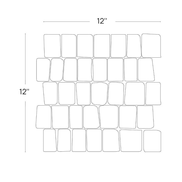 Pebblestone Pathway Lombok Blend Natural Stone Tumbled Pebble Tile