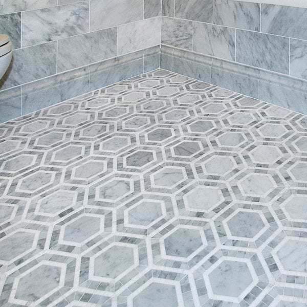 Metrology Thassos & Carrara & Thassos Polished Marble