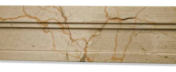 Crema Marfil Beige 2x12 Marble Mod Chair Rail Liner