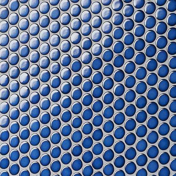 Denim 2.0 Midnight Blue 1" Penny Round Polished Porcelain Mosaic