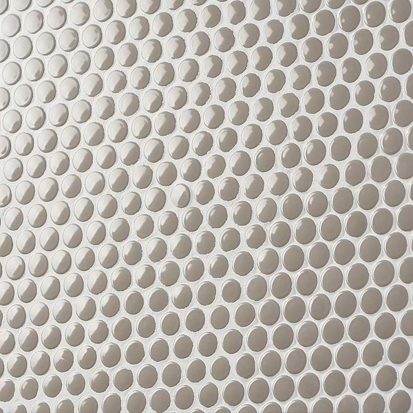 Simple 2.0 Firma Beige 1" Circles Polished Porcelain Mosaic