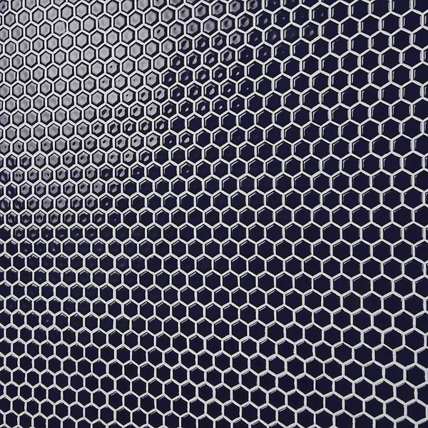 Simple 2.0 Rimmed Cobalt Blue 1" Hexagon Polished Porcelain Mosaic