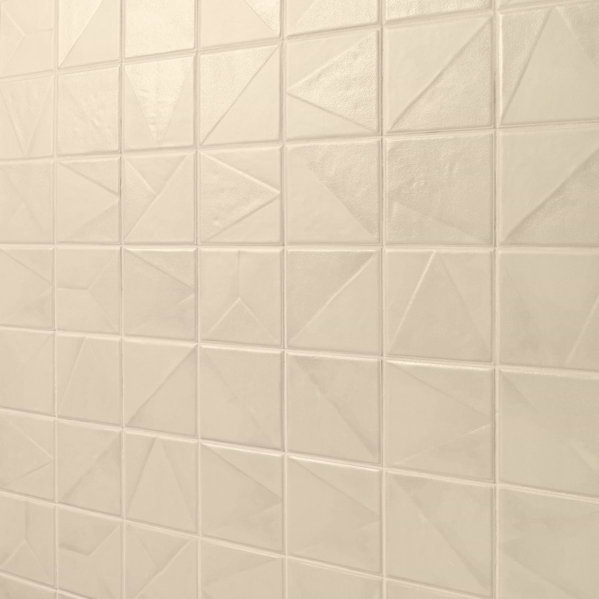 Stacy Garcia Artigo Deco Taupe 5x5 Textured Matte Ceramic Tile