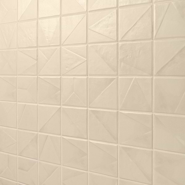 Stacy Garcia Artigo Deco Taupe 5x5 Textured Matte Ceramic Tile