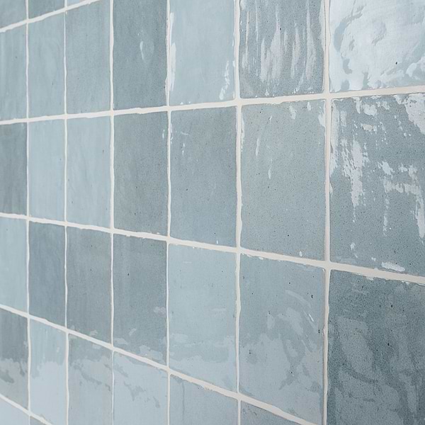 Serena Sky Blue 4x4 Glossy Ceramic Tile