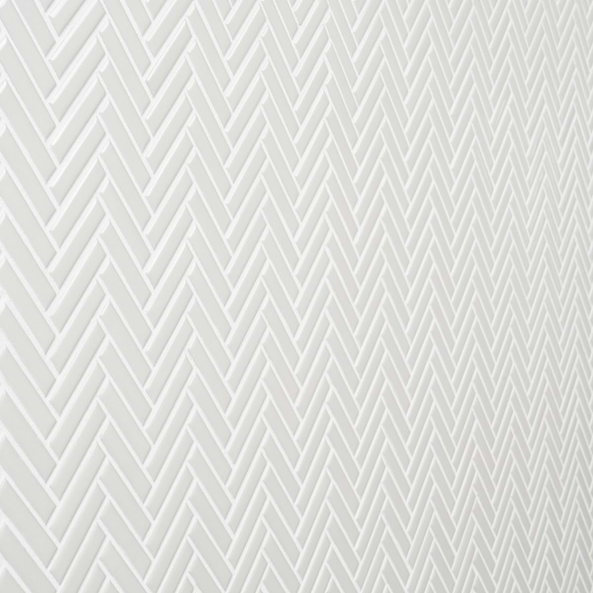 Shop Motek White Glossy Herringbone | SohoStudioCorp.com