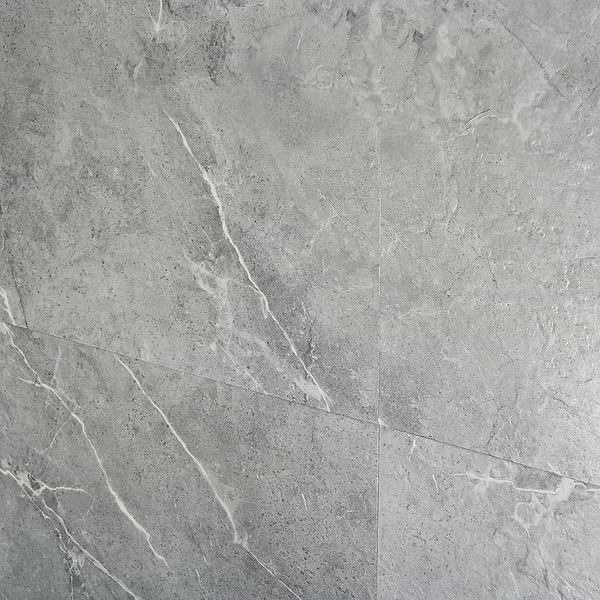 Minetta Chauny Marble Medium Gray 18x36 - 2.5mm/28mil Wear Layer - Glue Down Matte Luxury Vinyl