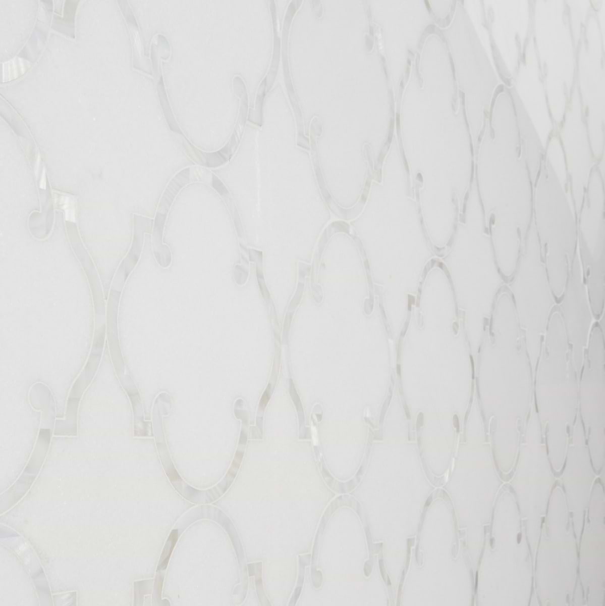 Shop MJ Rabat White Thassos with Pearl Line | SohoStudioCorp.com
