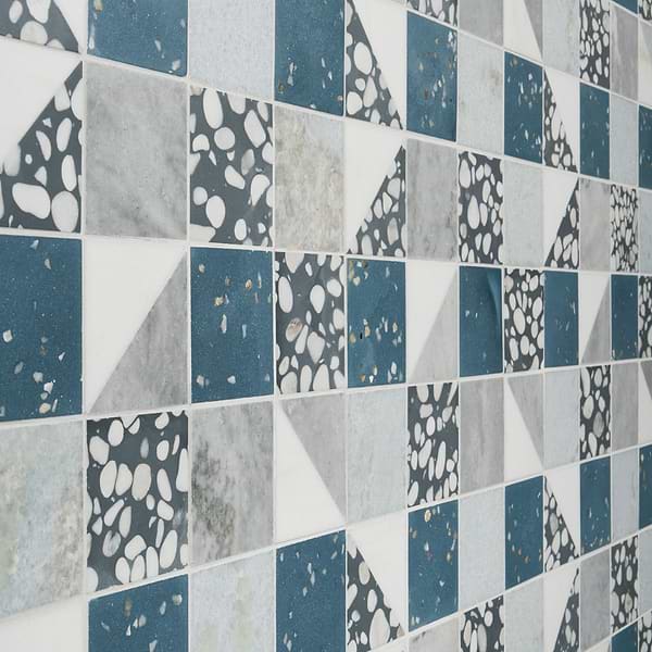 Elizabeth Sutton Terrazzi Starling Mixed Finish Marble + Terrazzo