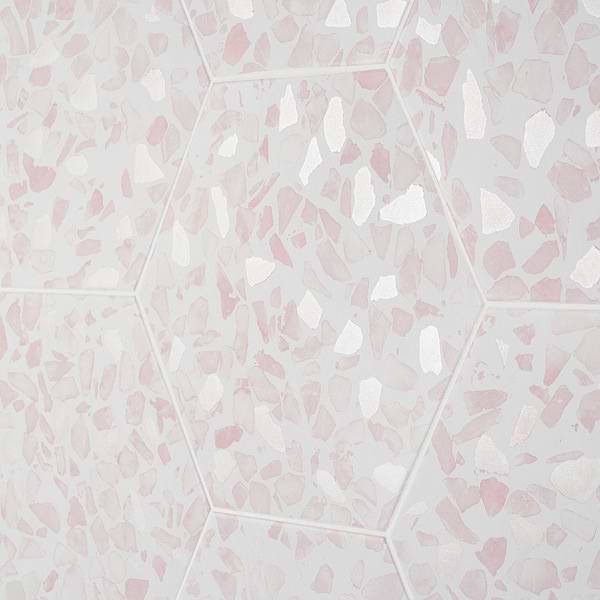 Riazza Hex Pink Matte Porcelain