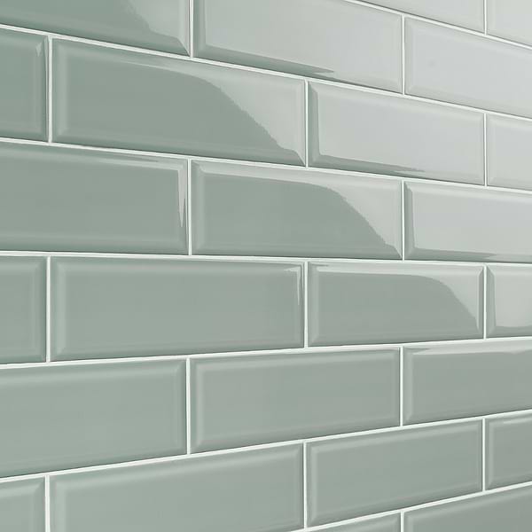 Beverly Green 4x12 Beveled Glossy Ceramic Subway Tile