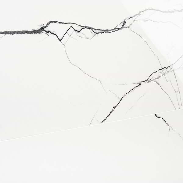 Black + White Breach 24x48 Polished Porcelain Tile