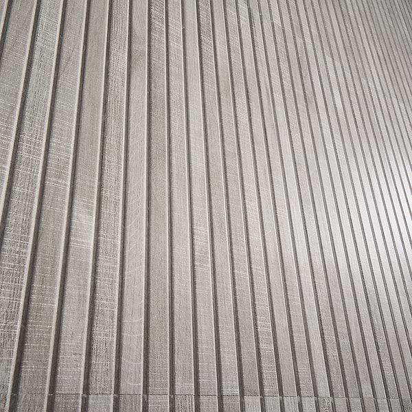 Elan Ribbon Gray 24x48 Wood Look Matte Fluted Porcelain Tile