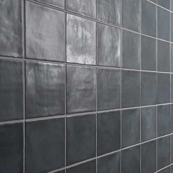 Paula Purroy Como Steel Blue 5x5 Matte Ceramic Tile
