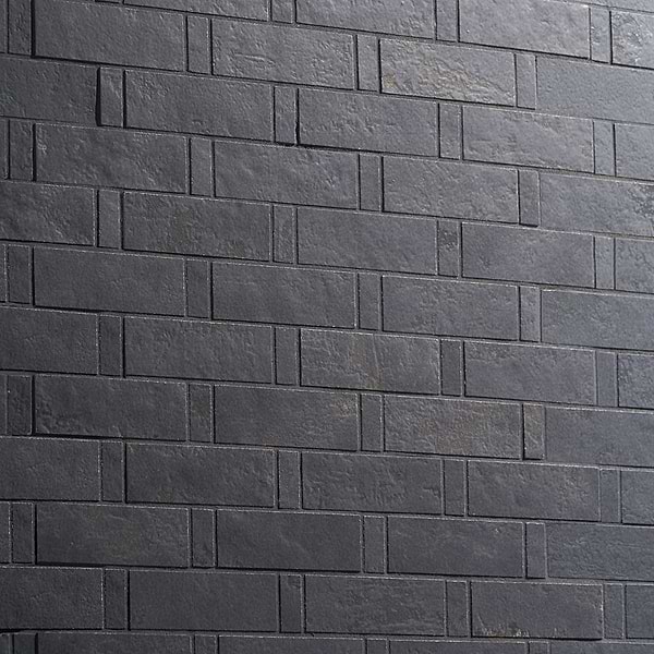 Artile Black Gold 1x3 Weave Matte Porcelain Mosaic Tile
