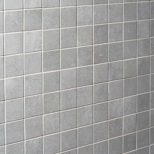 Blacksmith Excalibur Medium Gray 2x2 Matte Porcelain Mosaic Tile