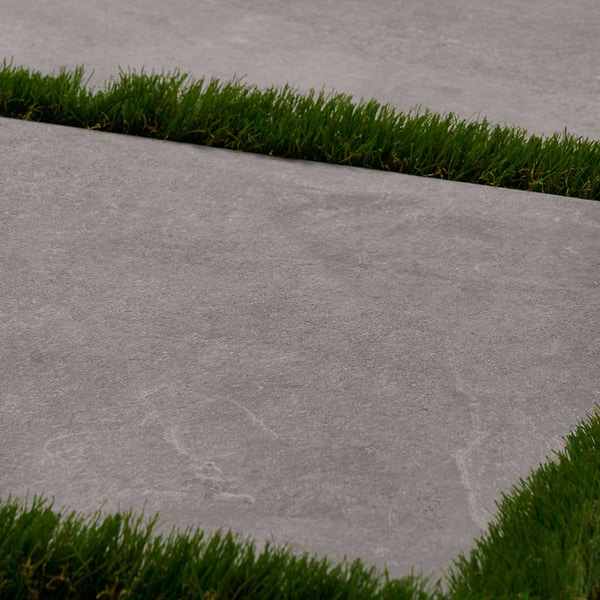 Motley Slate Gray 24x36 2CM Limestone Look Matte Porcelain Paver