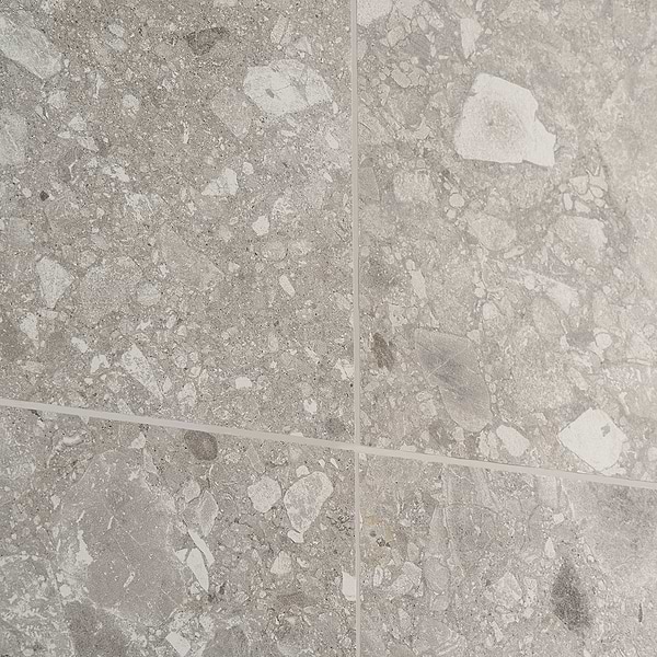 Norr 2.0 Taupe Gray 24x24 Terrazzo Look Matte Porcelain Tile