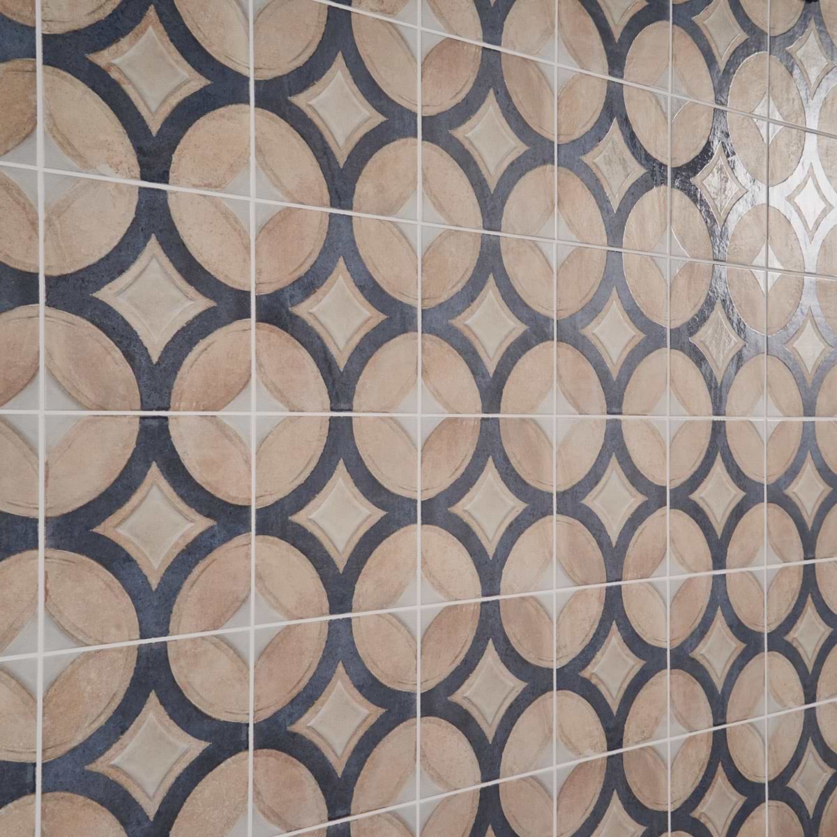 Shop Sample-Angela Harris Messina Circles Terra Crema 8x8 Matte