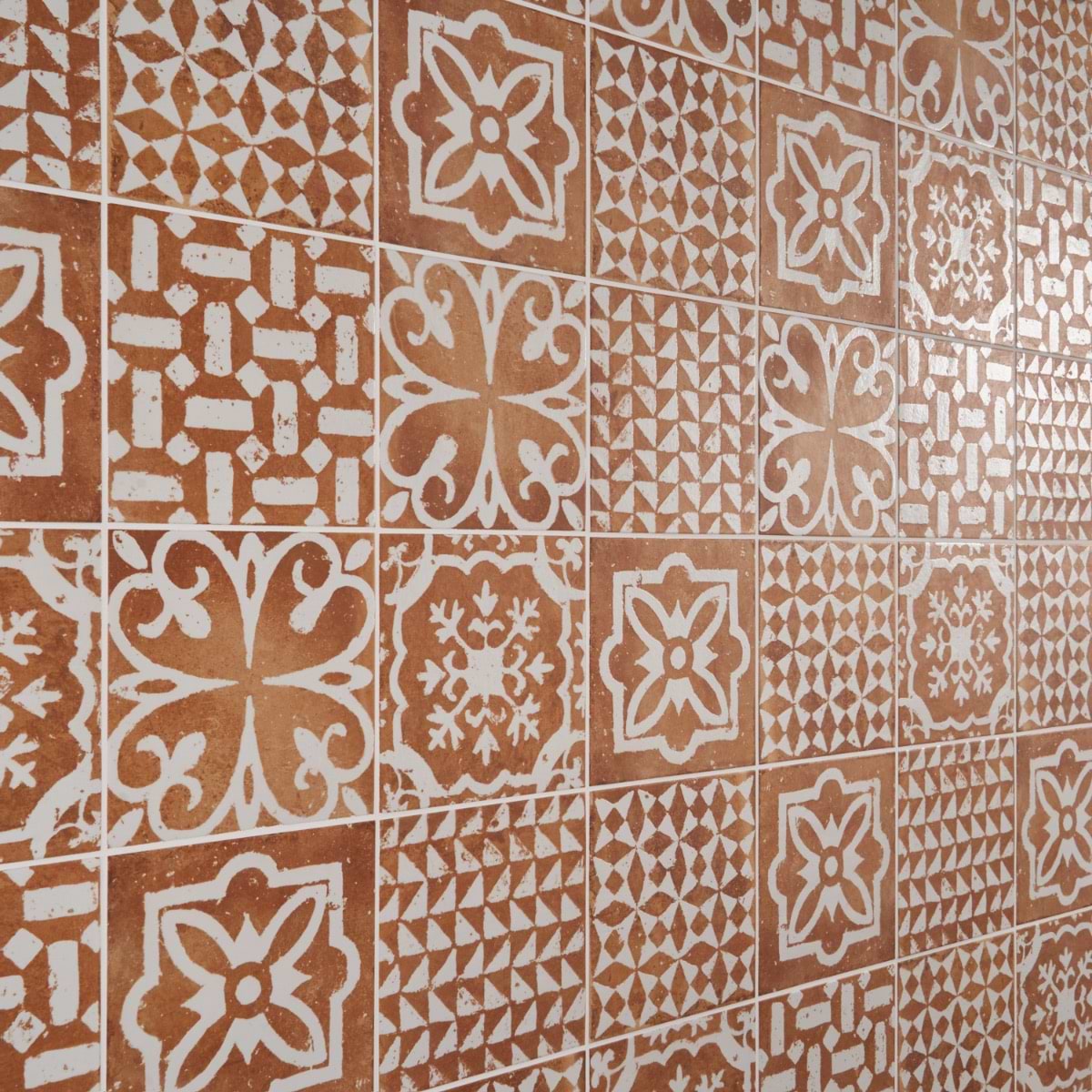 Shop Sample-Angela Harris Messina Kasma Terracotta Decor 8x8 Matte