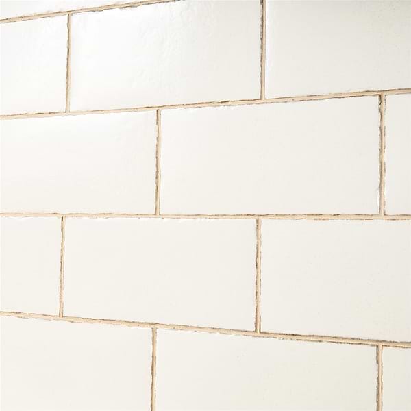 Baylight White 6"x12" Glossy Porcelain Subway Tile