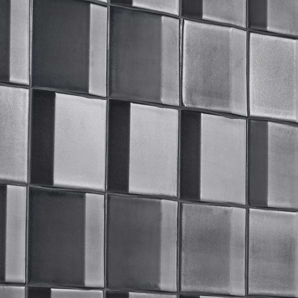 Define Edge 3D Metallic 5x5 Polished Porcelain