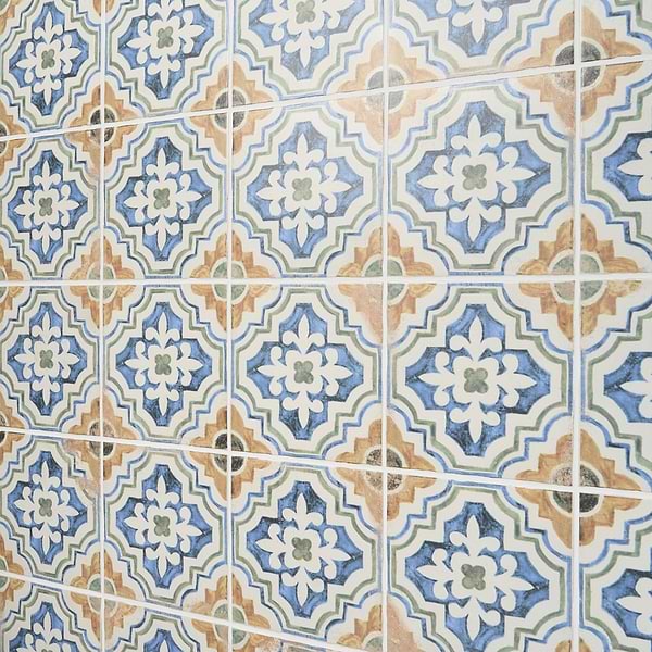 Fuego Sol Multicolor 9x9 Matte Porcelain Tile