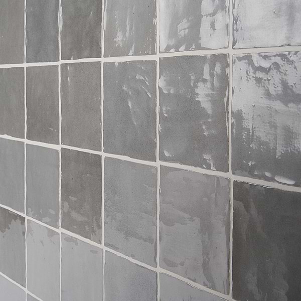 Serena Grey 4x4 Glossy Ceramic Tile
