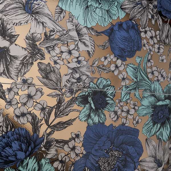 Ambrosia Aquamarine Blue 24x48 Artisan Decor Metallic Matte Porcelain Tile