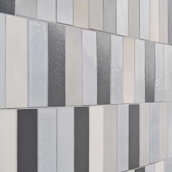 ColorHues Cement and Lava Stone Cloud Blend 2x8 Mixed Finish  Cement and Lava Stone