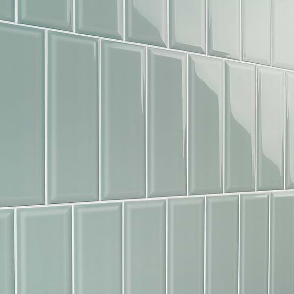 Beverly Green 4x12 Beveled Glossy Ceramic Subway Tile