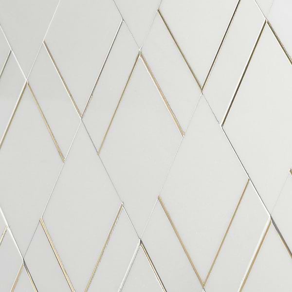 Xena Thassos - White Thassos & Brass Polished Marble + Brass