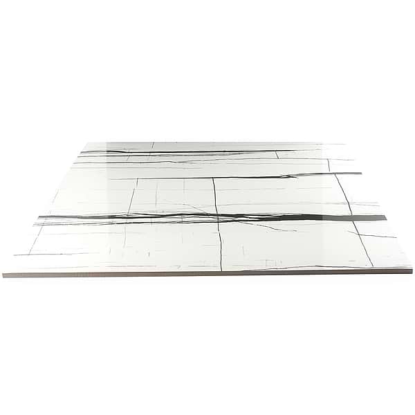Close Out - Luna Sahara White Noir Polished 24x24 Polished Porcelain